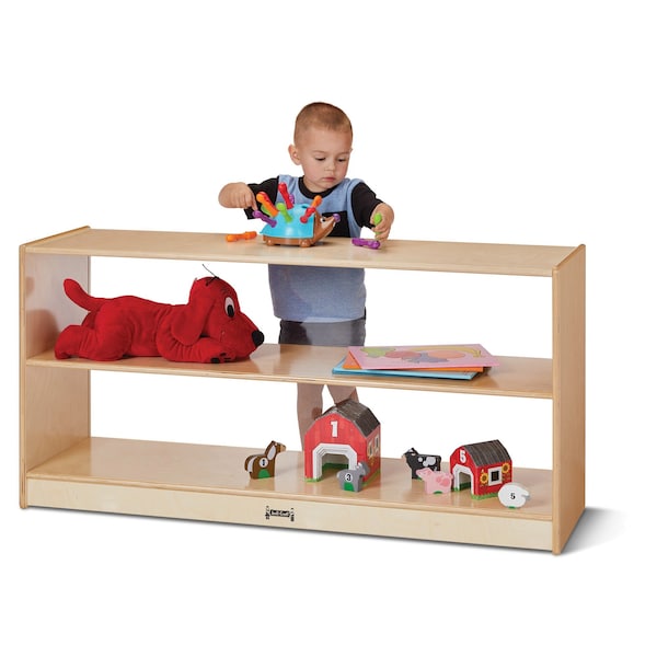 Jonti-Craft Toddler Fixed Straight-Shelf with See-Thru Back 3903JCPLNC - main